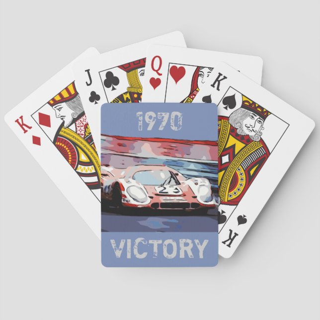 1970 RACING PLAYING CARDS (Back)