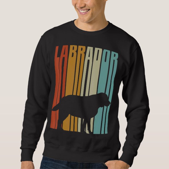 1970 Retro Style Labrador Sweatshirt (Front)