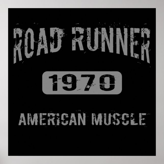 1970 Road Runner American Muscle Poster (Front)