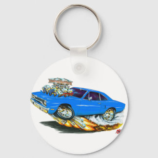 1970 Roadrunner Blue Car Key Ring