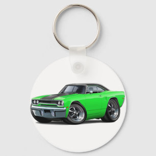 1970 Roadrunner Green-Black Top Key Ring