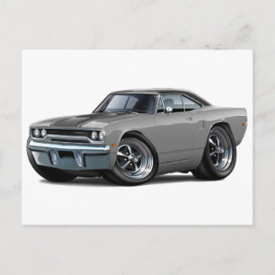 1970 Roadrunner Grey-Black Top Postcard