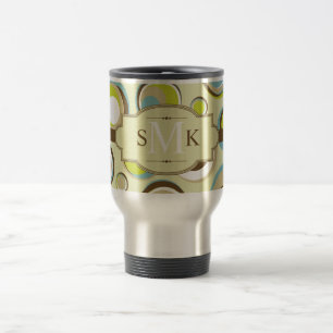 1970’s Retro Circle Stainless Steel Travel Mug Cup