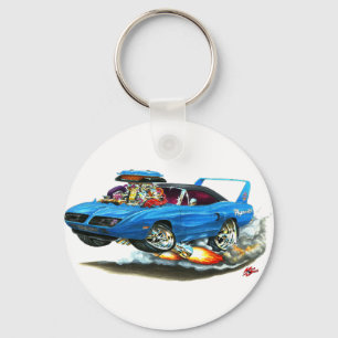 1970 Superbird Blue Car Key Ring