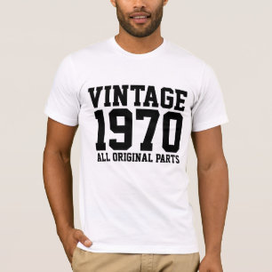 1970 VINTAGE BIRTHDAY T-shirts