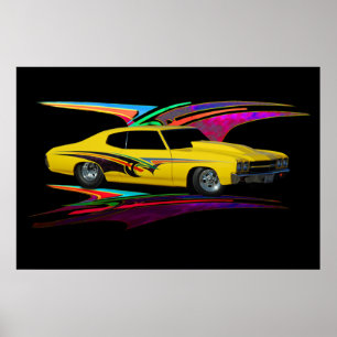 1970 yellow Classic Poster