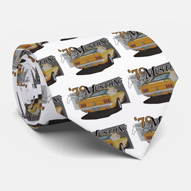 1970 Yellow Mustang Fastback Tie (Rolled)