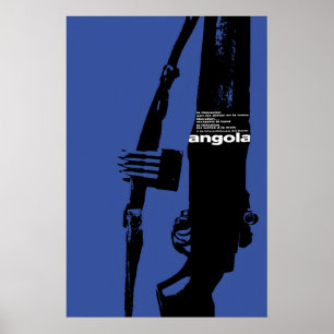 1970s African Propaganda Poster Angola Liberation!