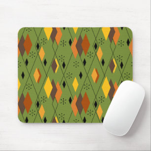 1970s Atomic Diamonds Mouse Mat