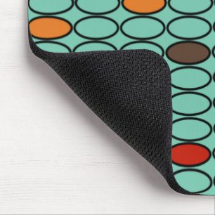 1970s Blue Ovals Mouse Mat