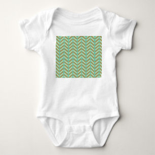 1970s Chevron  Baby Bodysuit