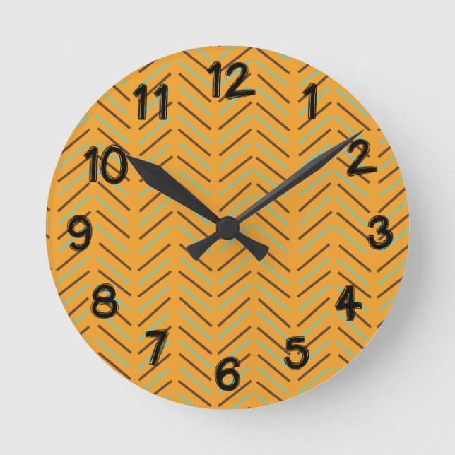 1970s Chevron  Round Clock (Front)