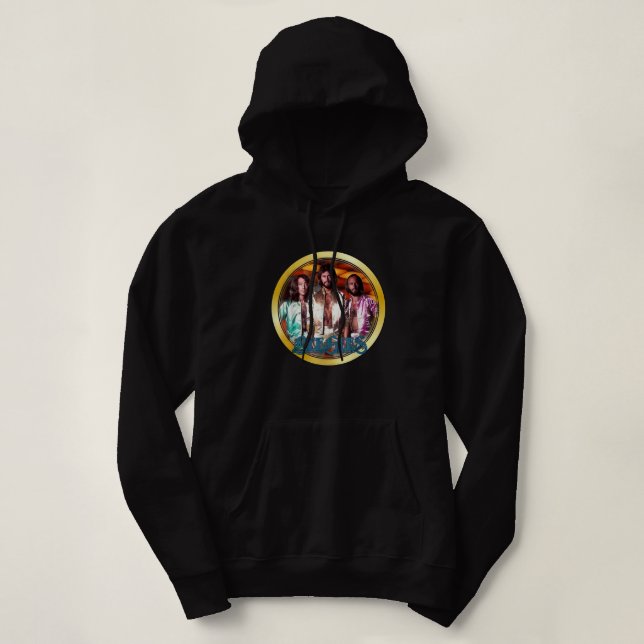 1970's Classic Bee Gees Custom Art Hoodie (Design Front)