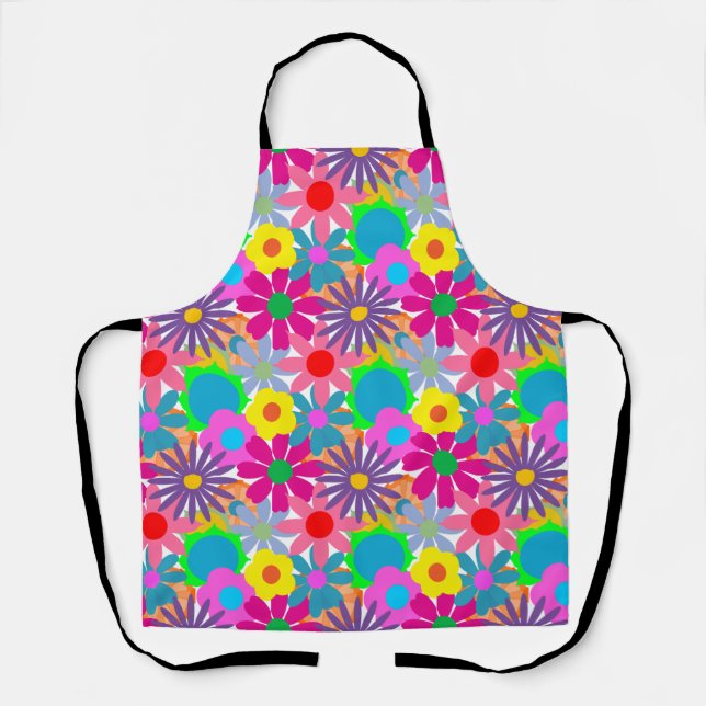 1970s Flower Power Apron (Front)