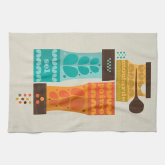 1970's French Condiments Tea Towel