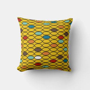 1970s Gold Ovals  Cushion