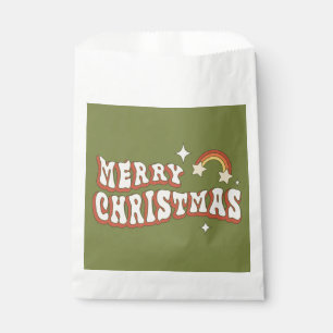 1970s groovy merry christmas funky favour bags