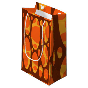1970s Layered Ovals  Small Gift Bag