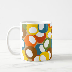 1970s Olive Circles Coffee Mug