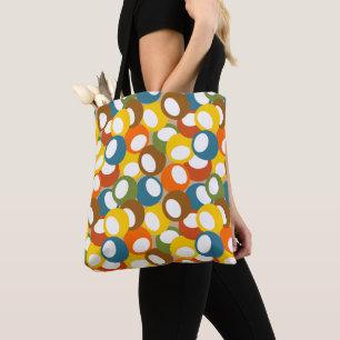 1970s Olive Circles Tote Bag