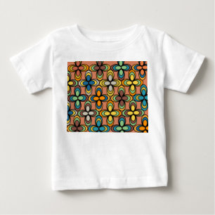 1970s Oval Flowers  Baby T-Shirt