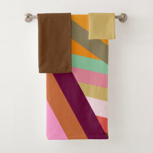 1970s Peaks  Bath Towel Set