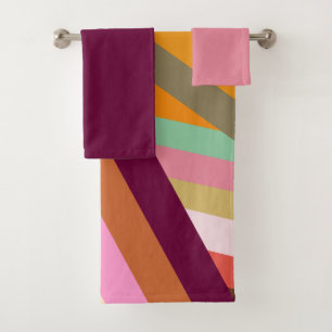 1970s Peaks  Bath Towel Set