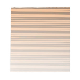 1970s retro brown candy stripes notepad