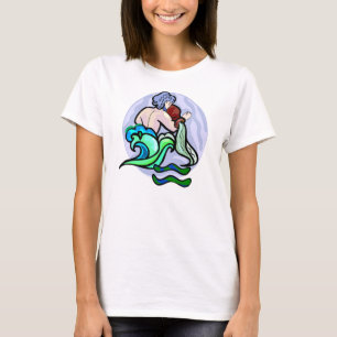 1970s style Aquarius Painting with Symbol T-Shirt
