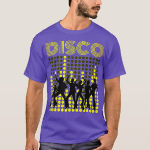 1970s Style Disco Dancers Dancing Retro Design T-Shirt