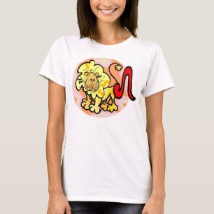 1970s style Leo Lion with Symbol T-Shirt