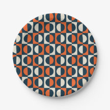 1970s themed Paper Plate