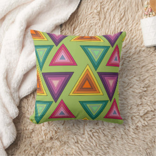 1970s Triangles Cushion
