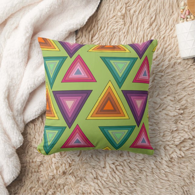 1970s Triangles  Cushion (Blanket)