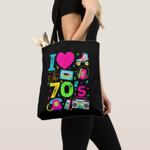 1970's Vintage Style Seventies Retro Party Tote Bag