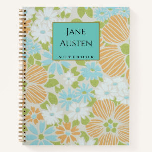 1970's vintage wallpaper Personalised  Notebook