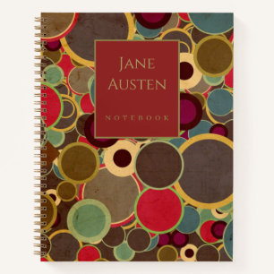 1970's vintage wallpaper Personalised Notebook