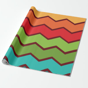 1970s Zigzag Wrapping Paper