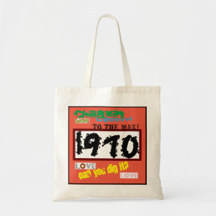 '1970'Tote Bag With Custom Printing