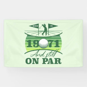 1971 50th Birthday Golf Lover Banner