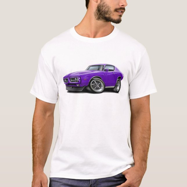 1971-72 Charger Purple Car T-Shirt (Front)