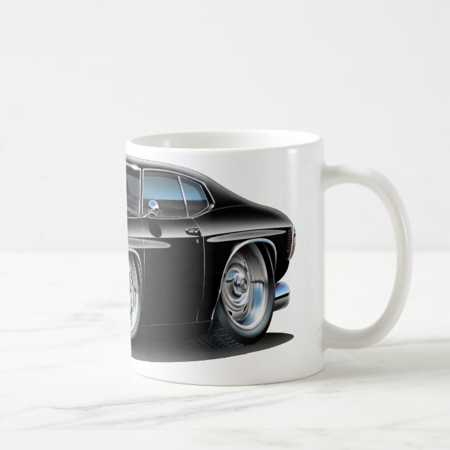 1971-72 Chevelle Black Car Coffee Mug (Right)