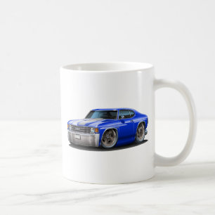1971-72 Chevelle Blue-White Car Coffee Mug