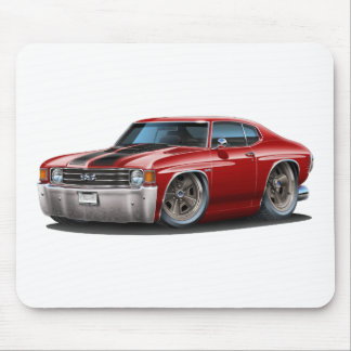 1971-72 Chevelle Maroon-Black Car Mouse Mat