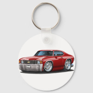 1971-72 Chevelle Maroon Car Key Ring