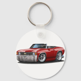 1971-72 Chevelle Maroon Convertible Key Ring