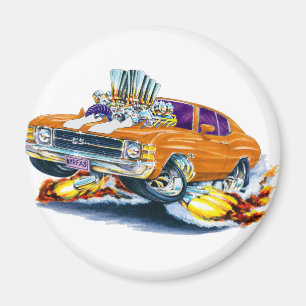 1971-72 Chevelle Orange-White Car Magnet