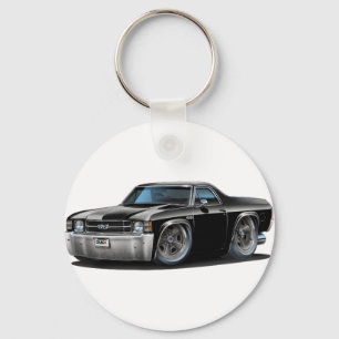 1971-72 El Camino Black Truck Key Ring