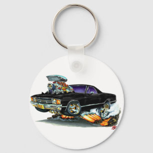 1971-72 El Camino Black Truck Key Ring
