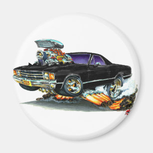1971-72 El Camino Black Truck Magnet